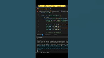 Simple Calculator program in java #javaprogramming