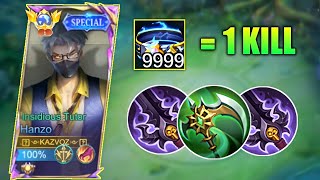 ONLY 0.01% HANZO USER KNOWS THIS BUILD!! (Bug or Cheat?)  HANZO BEST BUILD 2024! - MOBILE LEGENDS