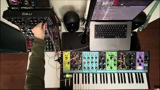 Propulsive analog synth jam with the Moog Sound Studio (Mother 32, DFAM, Subharmonicon) & Matriarch