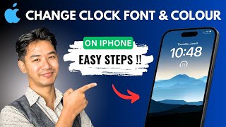 How To Change Color And Font Of Clock On iPhone Lock Screen screenshot 1