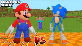 SONIC THE HEDGEHOG vs SUPER MARIO in Minecraft - Gameplay - Coffin Meme