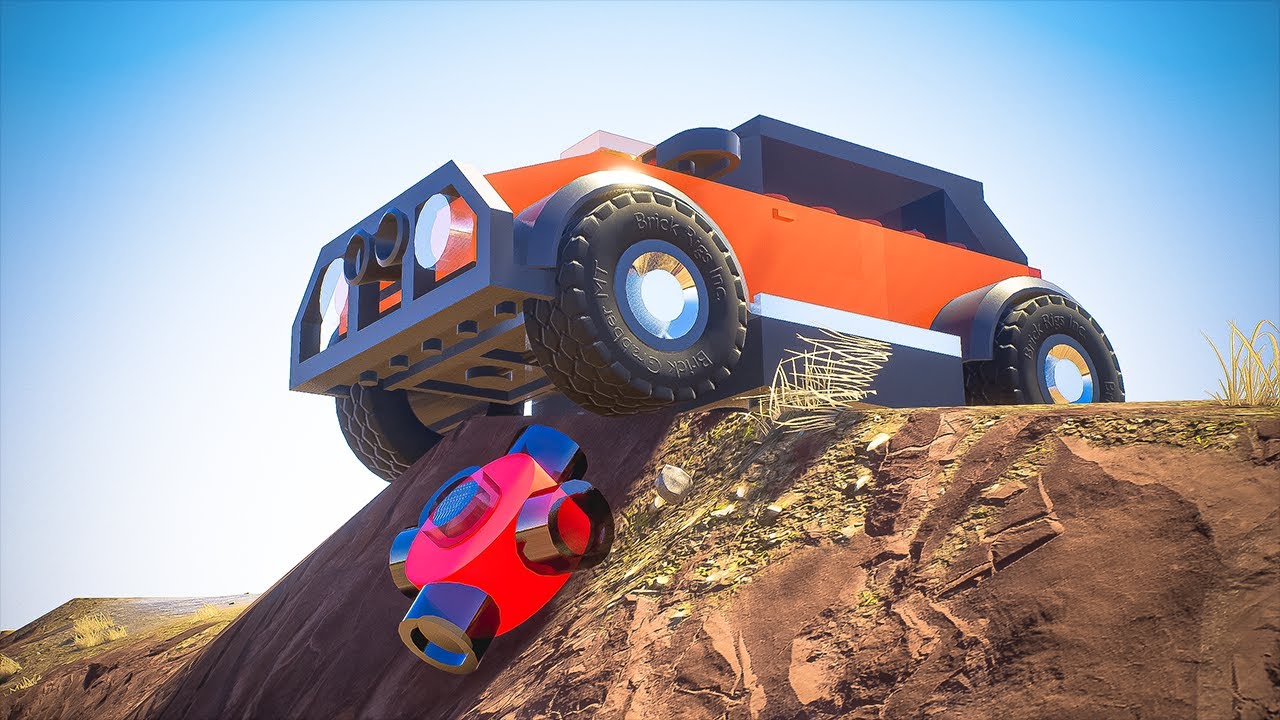 Land Mine Cliff Drops - Brick Rigs - YouTube