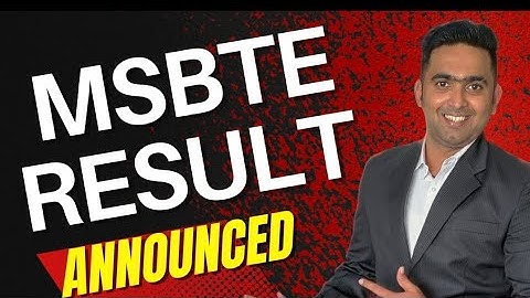 MSBTE Result 2022 Announced | Toshib Shaikh