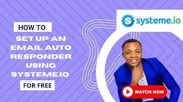 How to set up email autoresponder with systeme.io for free and easy to set up #systeme.io