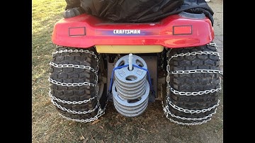 Lawn tractor weight DIY