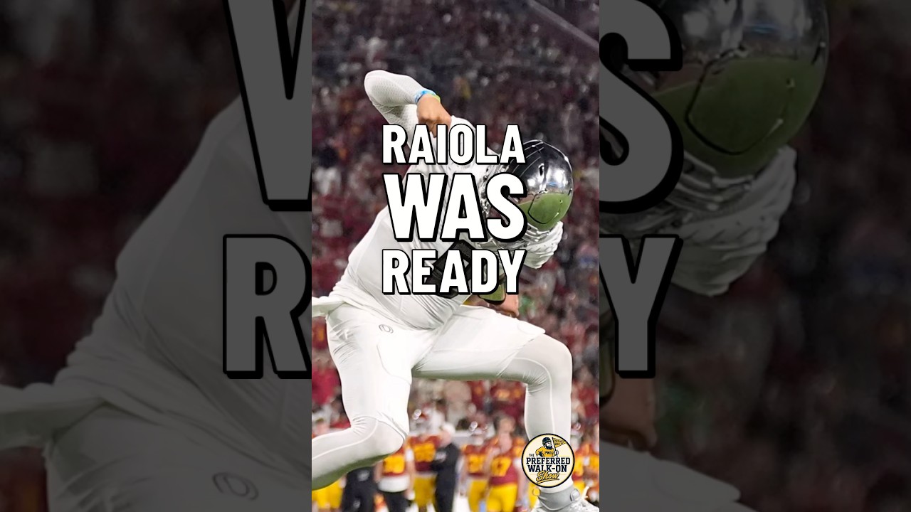 Dylan Raiola Was READY When Oregon Needed Him 👀🦆 #cfb #collegefootball #ScoDucks
