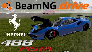 Ferrari 488 Pista Carnage: BeamNG.drive's Most Insane Crashes screenshot 5