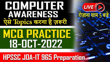 HPSSC JOA-IT 965 Preparation | Computer Important Questions | Previous Year | Success Educator