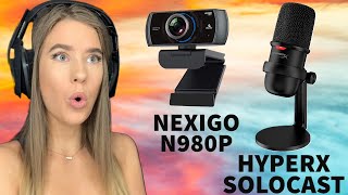 Setting Up NEW MIC & WEBCAM! (HyperX Solocast + Nexigo N980P)