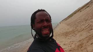 Climbing the dunes at Sleeping Bear National Lakeshore