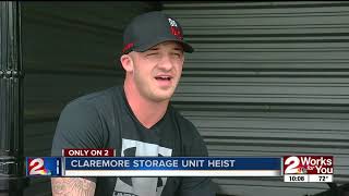 Claremore storage unit heist