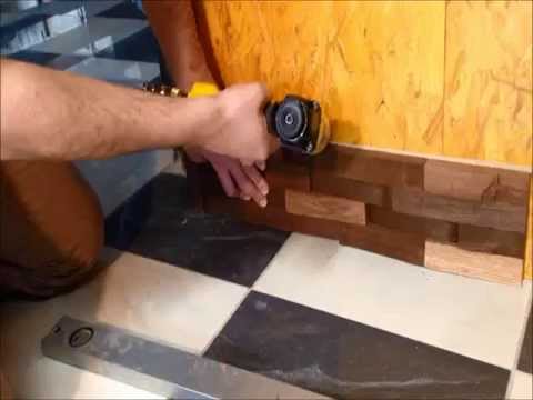 Réalisation d'un bar en mur bois solibois deco youtube