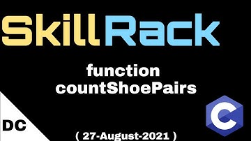function countShoePairs | skillrack daily challenge