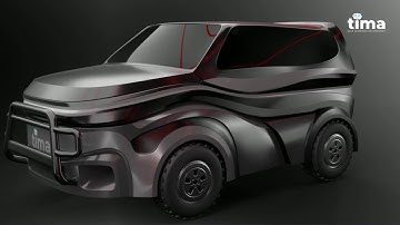 UGV Concept of the hybrid Pilot-free / Pilot Jeep, on the base Electro Robotic platform TIMA