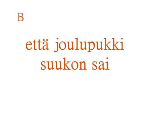 Laura Voutilainen - Kun Joulupukki Suukon Sai + Sanat/Lyrics - YouTube