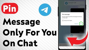 How To Pin Message Only For You On Telegram Chat (Updated)