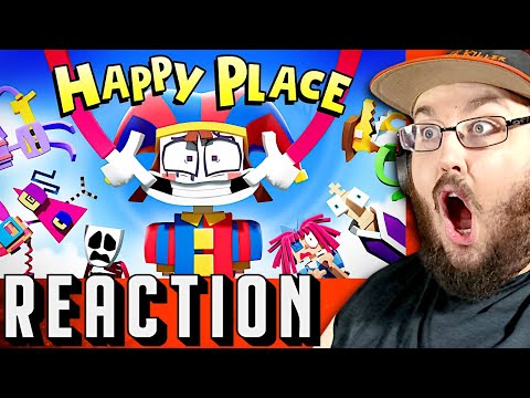 The Amazing Digital Circus Music Video 🎵 - "Happy Place" [VERSION A & B] REACTION!!!