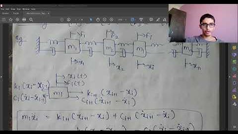 Multi Degree of Freedom System Introduction, Equation of Motion, FBD |Multi DOF 1| Vibration  | Mech