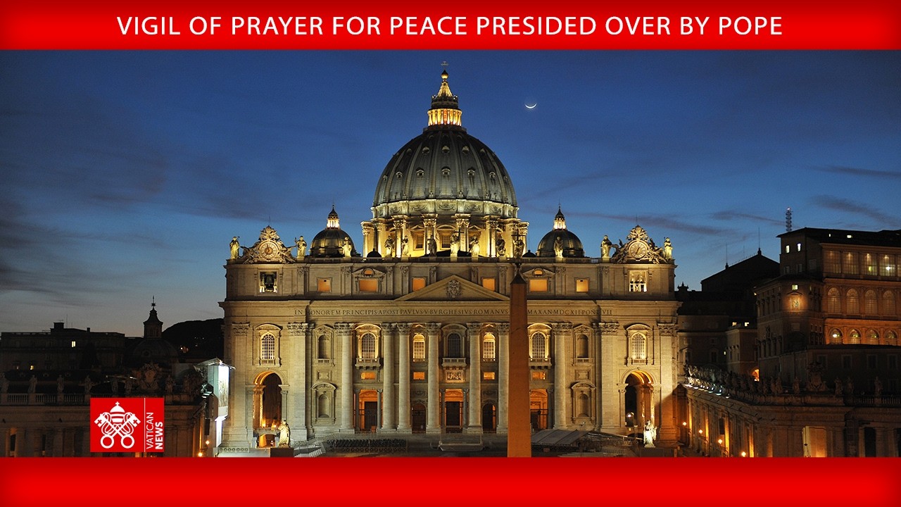 April 11 2026, prayer vigil for peace - pope leo xiv