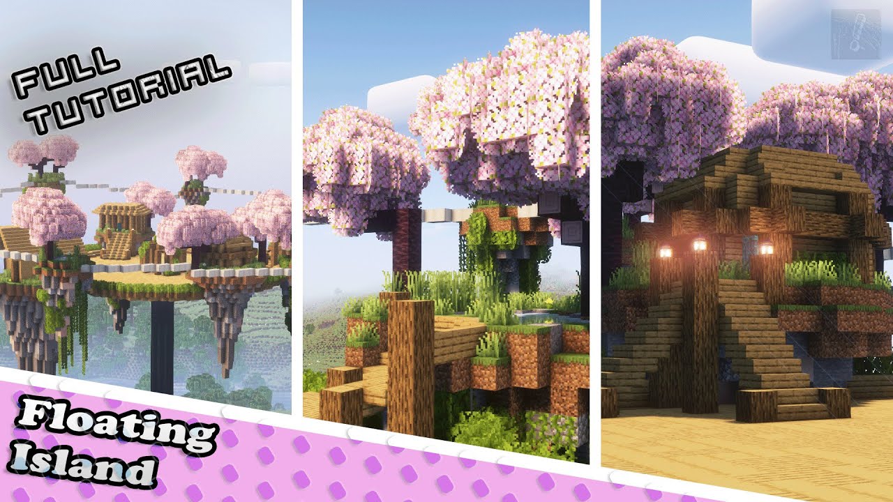 How to Build a Beautiful Floating Island House in Minecraft 🏡 ...