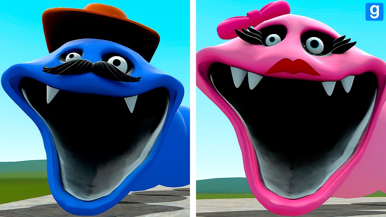 WHO IS STRONGER: HUNGRY DADDY WORM OR HUNGRY MOMMY WORM In Garry's Mod!