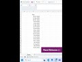 Create Dataset | Excel Functions - Rand Between ( )