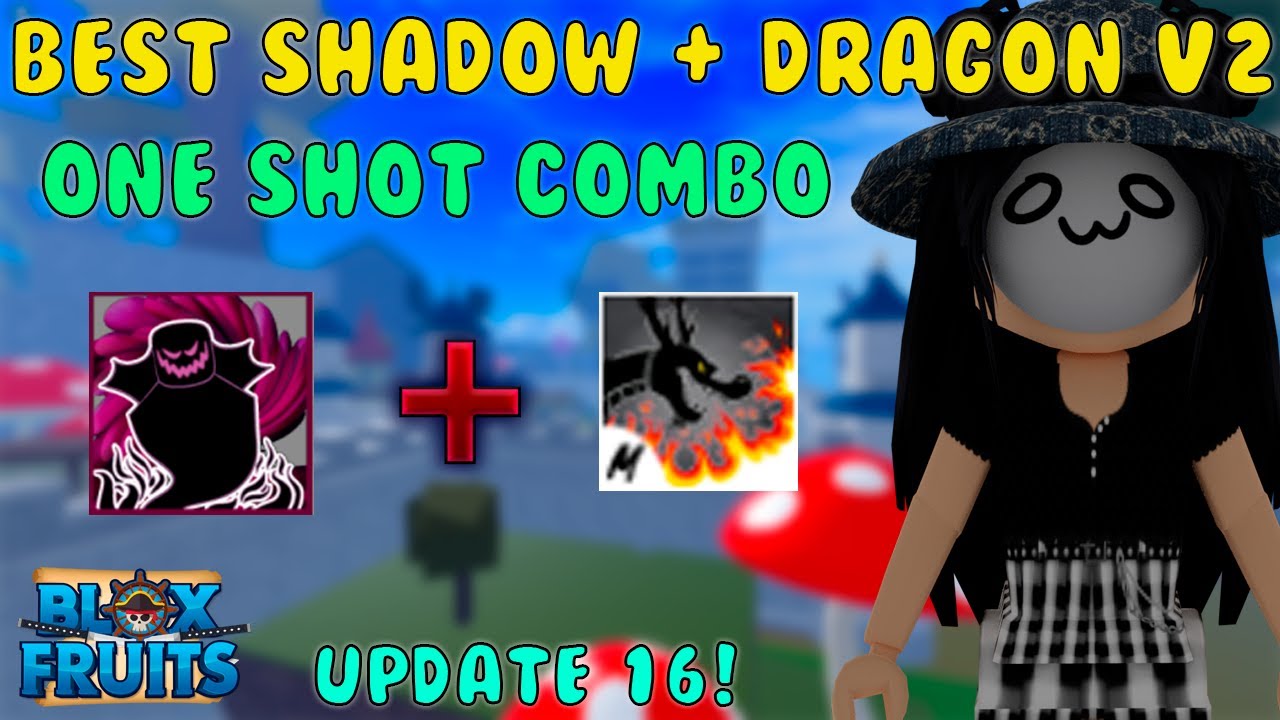 Best Fruit Shadow + Spike Trident One shot combo』Bounty Hunt l Roblox, Blox  fruits update 17