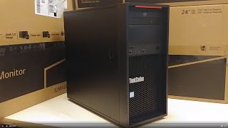 Lenovo ThinkStation P520c Benchmark Review Look Inside For Upgrades Xeon W-2123 3.6 GHz 16 GB 512 GB