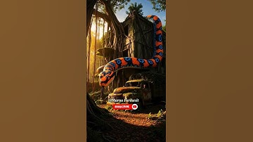 Nature Exploration | Giant Python and Abandoned truck #shorts #nature #python #meme #ai #flyxo