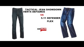 Vertx Defiance Jeans VS 5.11 Flex Defender Jeans