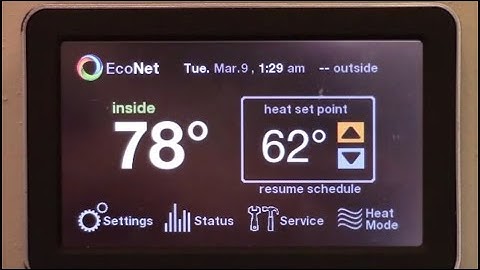 Ruud EcoNet Set Up Installation