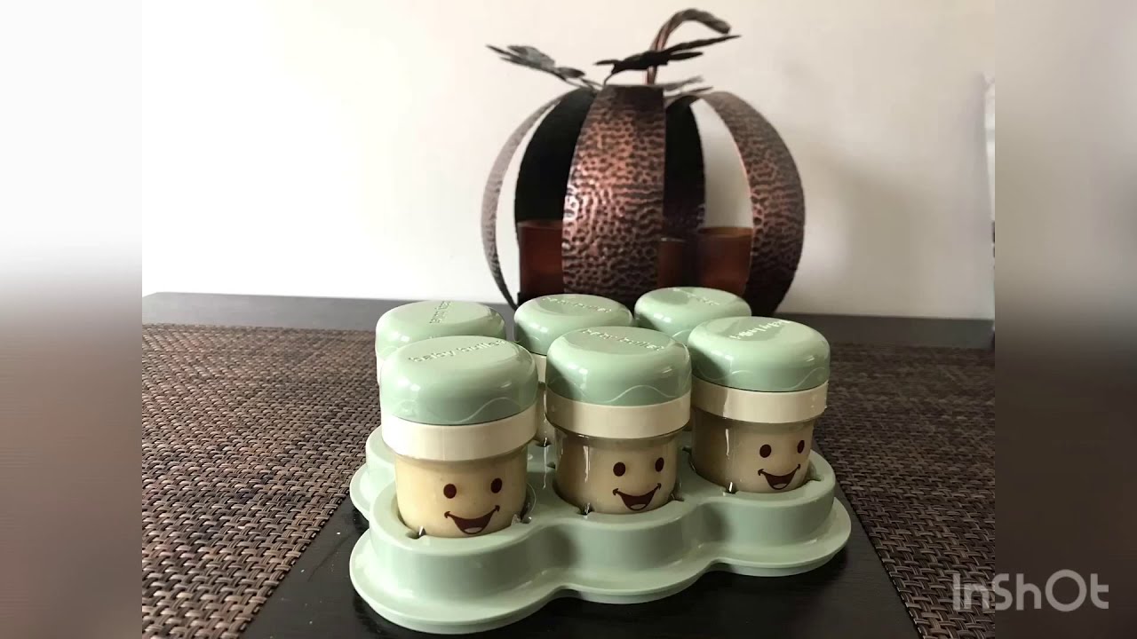 Homemade Baby Food, Pureed chicken vegetable soup. 7 month old baby