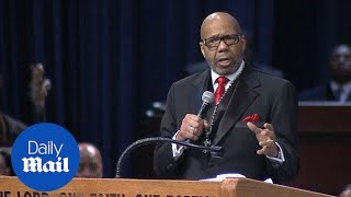 Bishop gives fiery eulogy thats stirs controversy at Franklin service