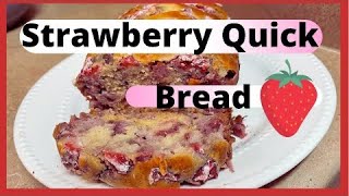 Easy Strawberry Quick Bread/ How To Make Strawberry bread