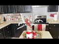 Como decorar la cocina para navidad/decoración rojo y blanco navidad