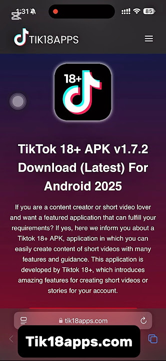 How to download tiktok 18  apk for android free 18  app visit: https://tik18apps.com/