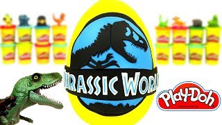 Ovo Surpresa Gigante de Jurassic World O Mundo dos Dinossauros de Massinha Play Doh