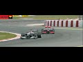 schumacher adelanta a button spain f1 2010.