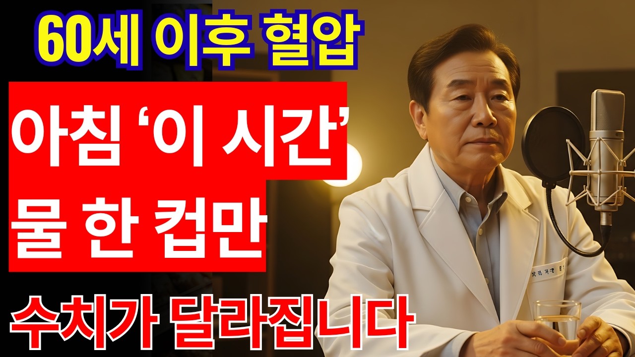 물 한 컵 이 시간에, 혈압이 달라집니다 | 건강 | 혈압 | 혈관 | 노후 | 오디오북