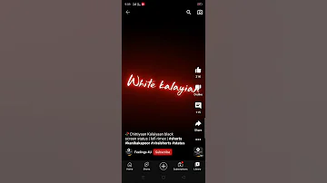 chittiyan kalaiyan black screen status