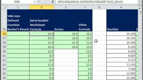 Excel Magic Trick 521: Bankers Rounding (Half-Way-Even) vs. Arithmetic Rounding