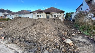 1936 Bungalow Renovation UK  Groundworks, Steelwork & Foundations Time Lapse and Walkthrough