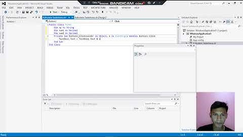 CARA MEMBUAT Kalkulator Sederhana di MICROSOFT VISUAL STUDIO 2012