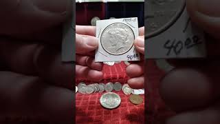1935-S Peace Dollar in higher grade.