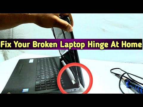 How To Fix Laptop Broken Hinge At Home Hindi  Laptop Hinge Broken Repair At Home  Laptop Hinge
