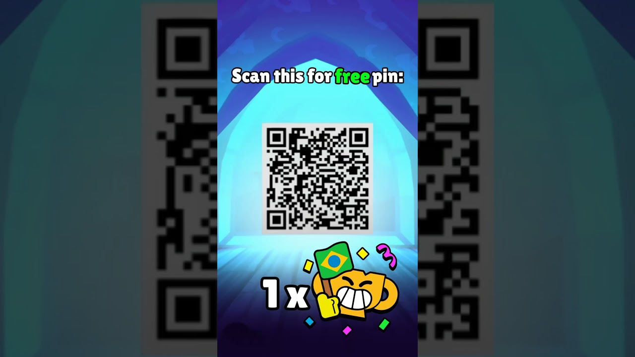 QR Code for free Brazilian Flag Pin I Brawl Stars 