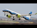 Air baltic estonian flag livery takeoff at stuttgart airport str  planespotting