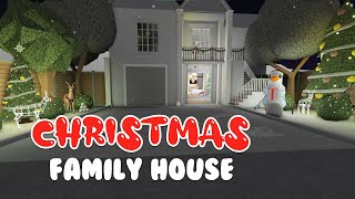 Bloxburg Christmas Family House Speedbuild