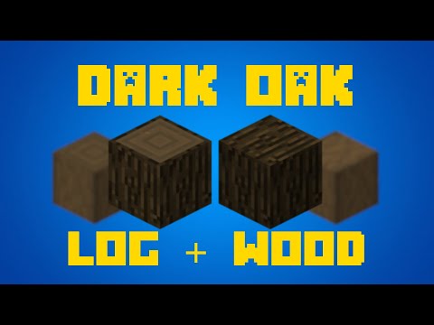 Minecraft - Crafting Recipes: Dark Oak Log/Wood