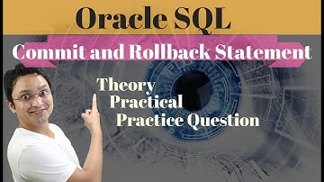 Tutorial#15 How to use commit and rollback in SQL Developer|Transaction control language(TCL)